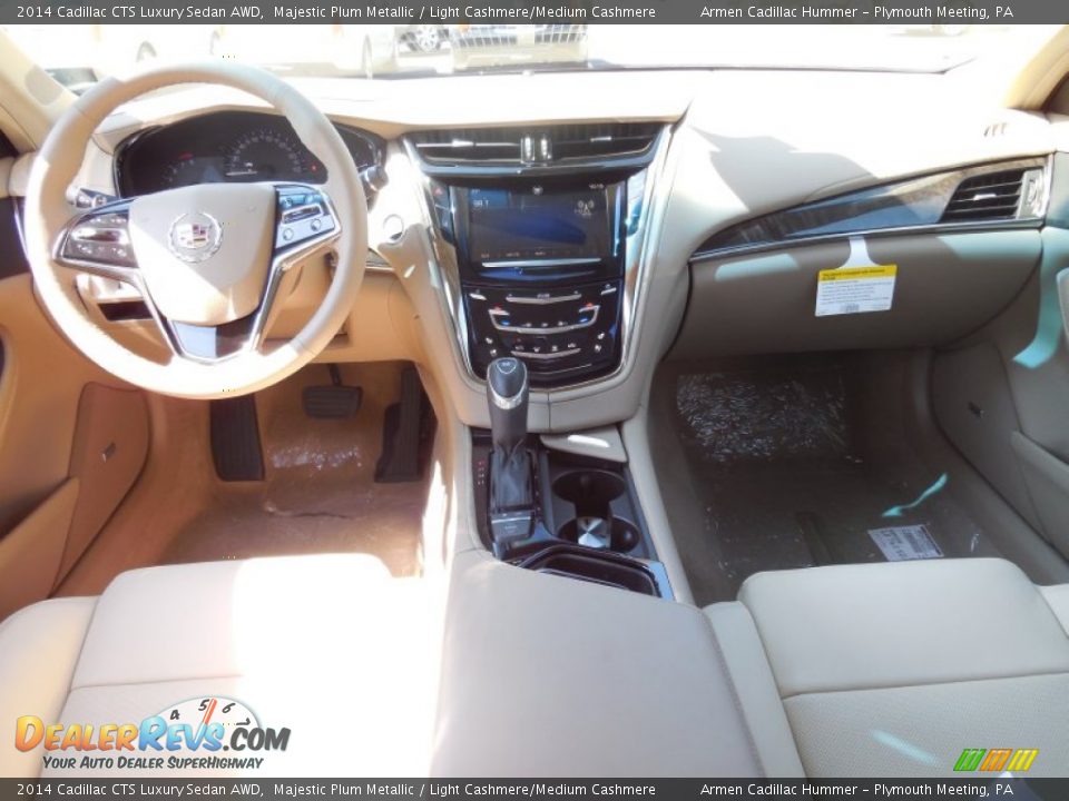 2014 Cadillac CTS Luxury Sedan AWD Majestic Plum Metallic / Light Cashmere/Medium Cashmere Photo #10