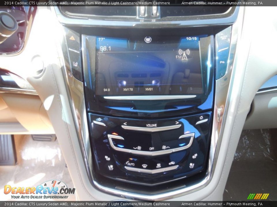 2014 Cadillac CTS Luxury Sedan AWD Majestic Plum Metallic / Light Cashmere/Medium Cashmere Photo #12