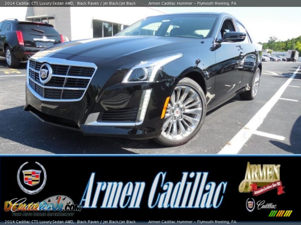 2014 Cadillac CTS Luxury Sedan AWD Black Raven / Jet Black/Jet Black Photo #1