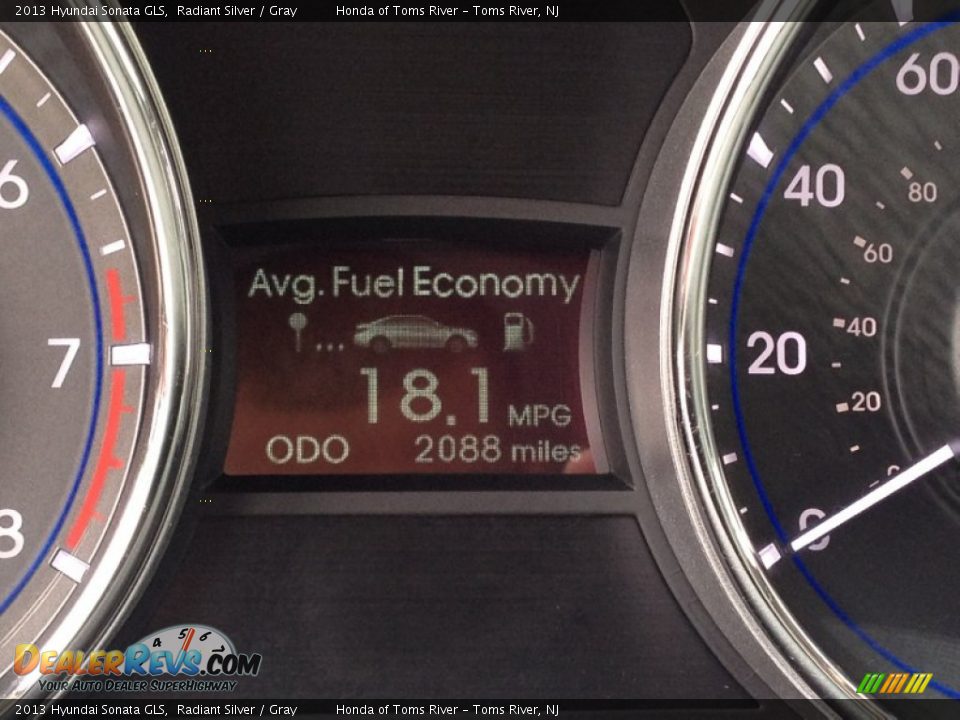 2013 Hyundai Sonata GLS Radiant Silver / Gray Photo #21