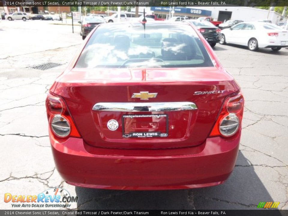 2014 Chevrolet Sonic LT Sedan Crystal Red Tintcoat / Dark Pewter/Dark Titanium Photo #7