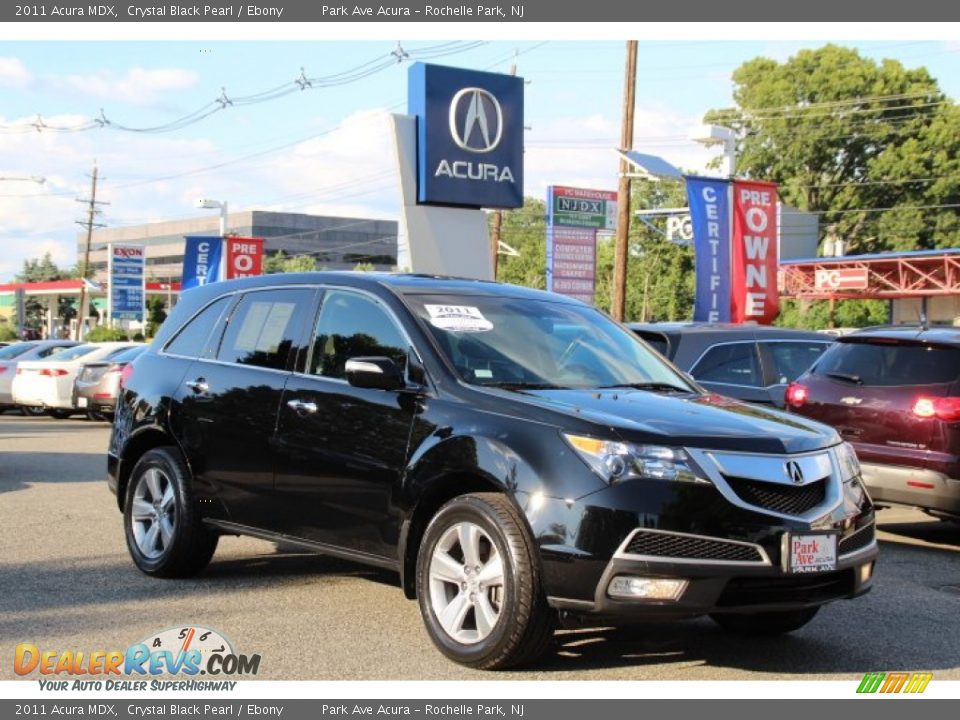 2011 Acura MDX Crystal Black Pearl / Ebony Photo #1