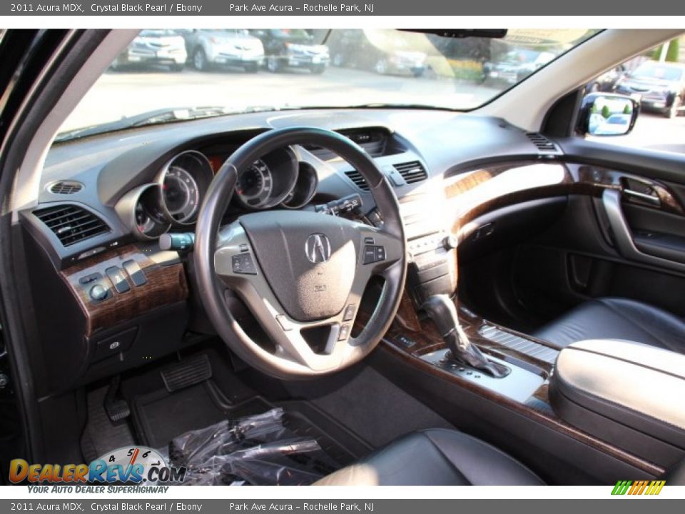 2011 Acura MDX Crystal Black Pearl / Ebony Photo #10