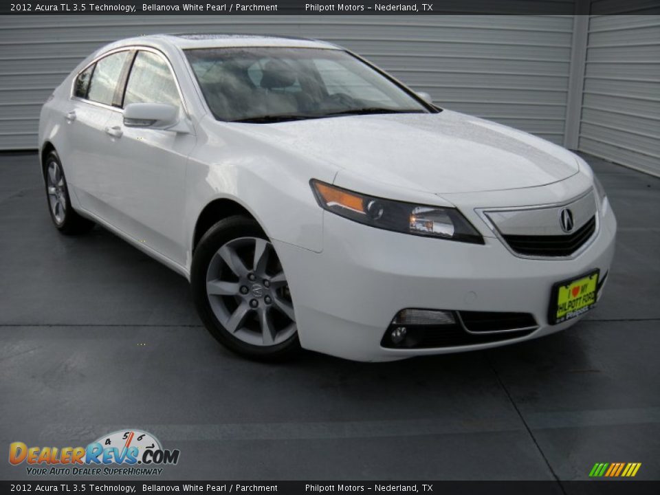 2012 Acura TL 3.5 Technology Bellanova White Pearl / Parchment Photo #1