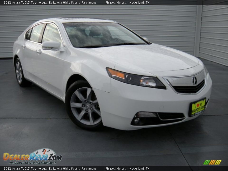 2012 Acura TL 3.5 Technology Bellanova White Pearl / Parchment Photo #2