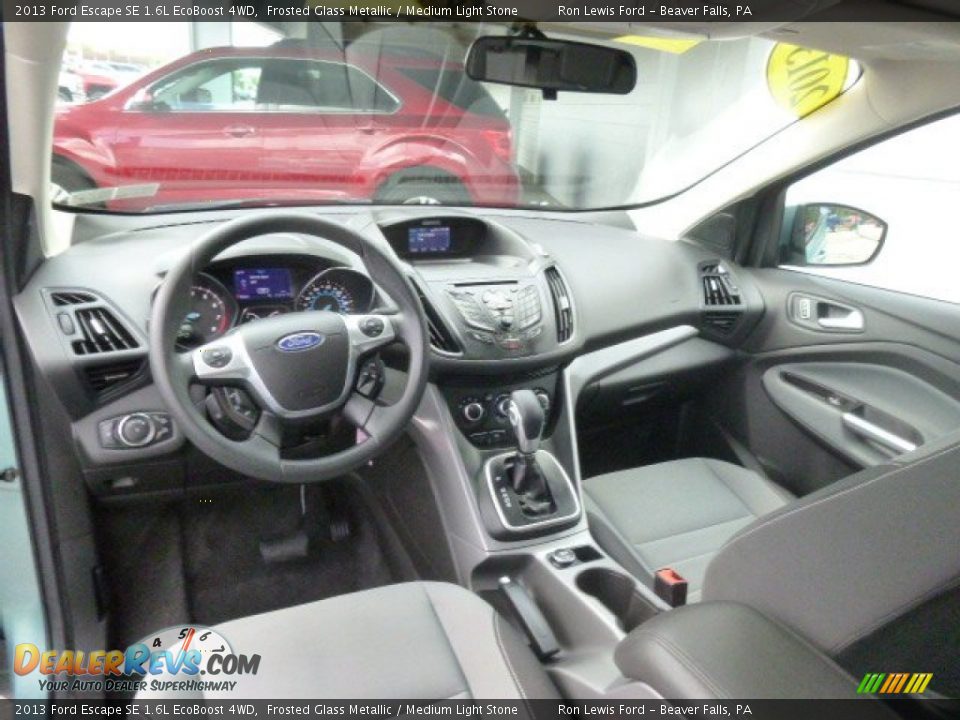 2013 Ford Escape SE 1.6L EcoBoost 4WD Frosted Glass Metallic / Medium Light Stone Photo #12