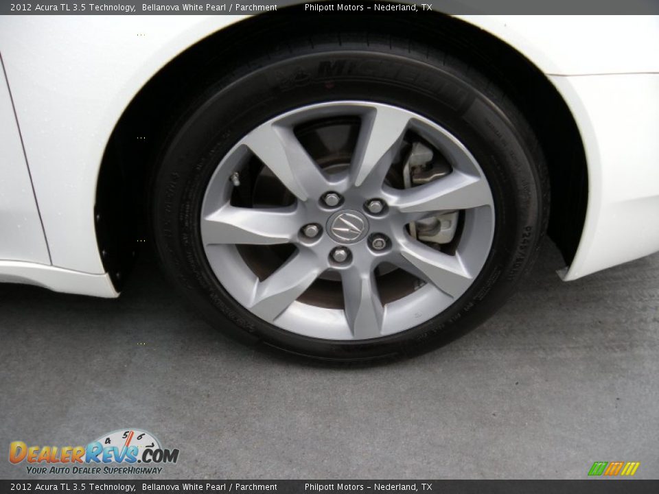 2012 Acura TL 3.5 Technology Bellanova White Pearl / Parchment Photo #14