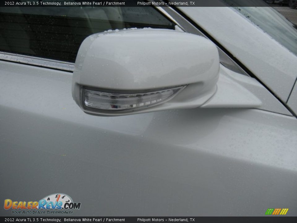 2012 Acura TL 3.5 Technology Bellanova White Pearl / Parchment Photo #15