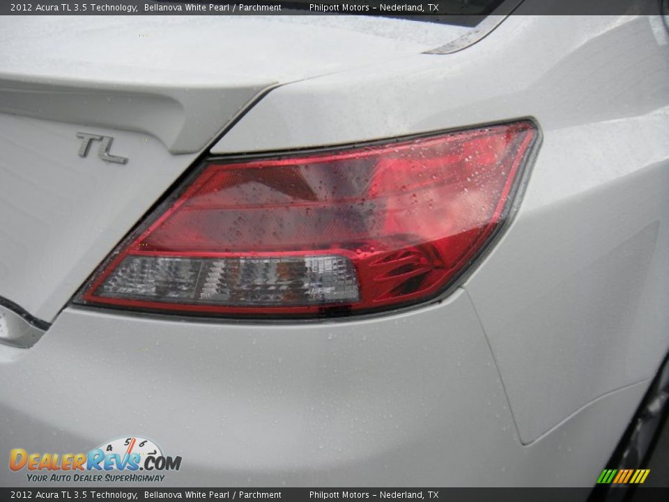 2012 Acura TL 3.5 Technology Bellanova White Pearl / Parchment Photo #16