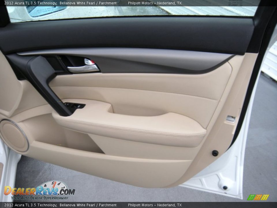 2012 Acura TL 3.5 Technology Bellanova White Pearl / Parchment Photo #22