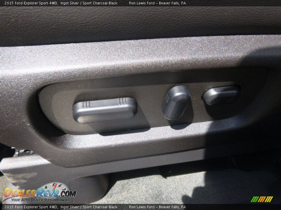 2015 Ford Explorer Sport 4WD Ingot Silver / Sport Charcoal Black Photo #14