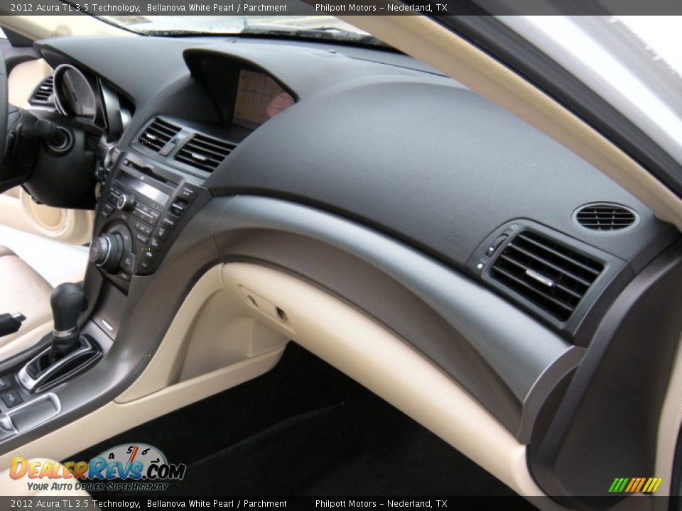 2012 Acura TL 3.5 Technology Bellanova White Pearl / Parchment Photo #23