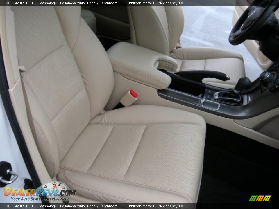 2012 Acura TL 3.5 Technology Bellanova White Pearl / Parchment Photo #24