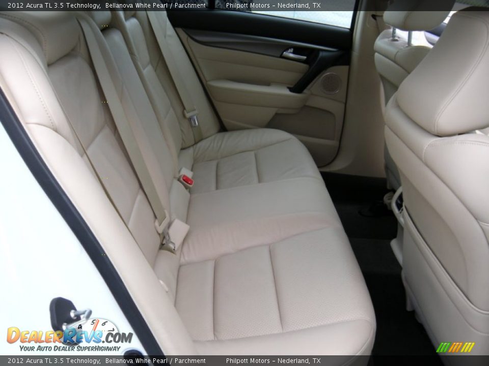 2012 Acura TL 3.5 Technology Bellanova White Pearl / Parchment Photo #26