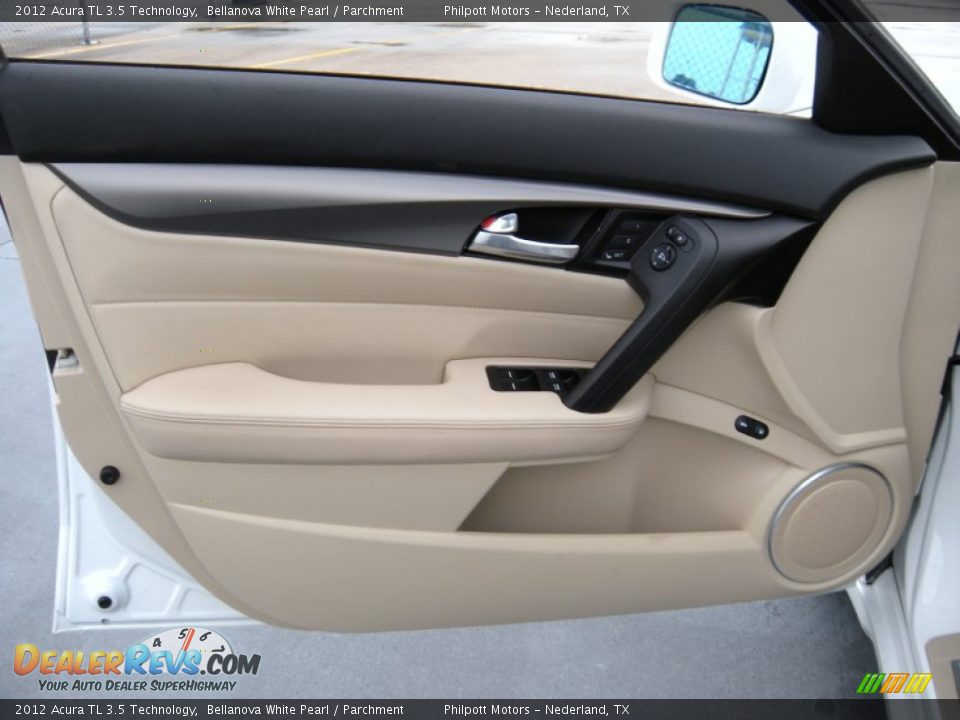 2012 Acura TL 3.5 Technology Bellanova White Pearl / Parchment Photo #30