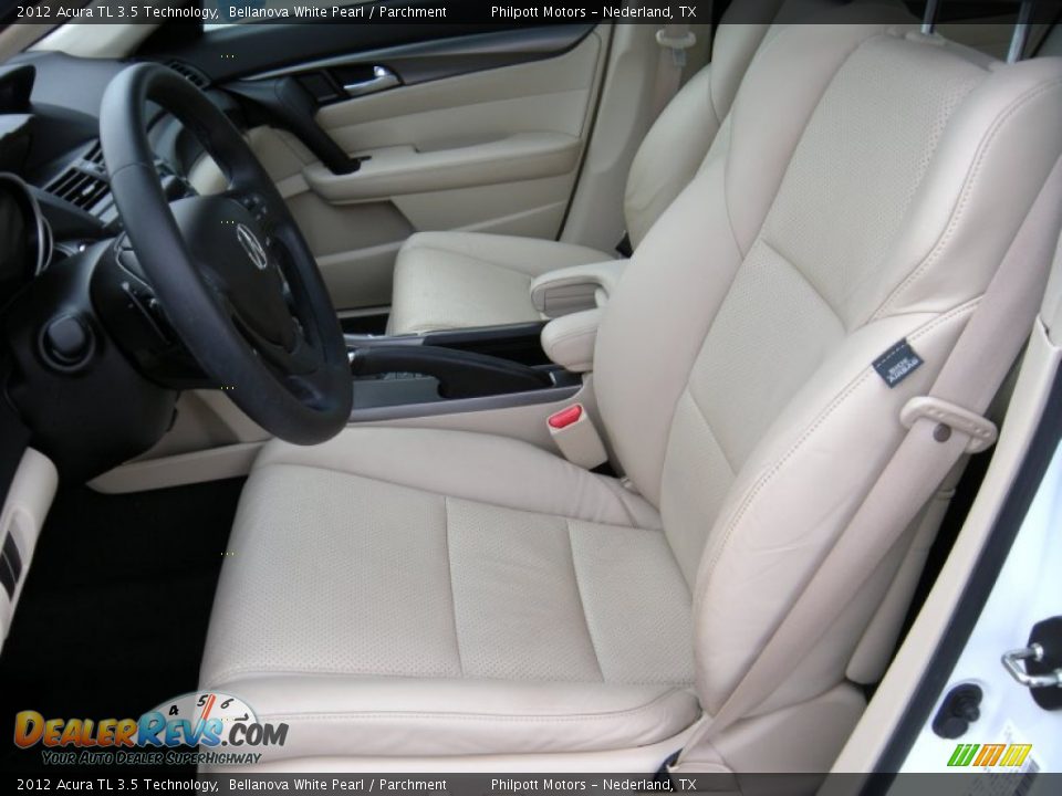 2012 Acura TL 3.5 Technology Bellanova White Pearl / Parchment Photo #32