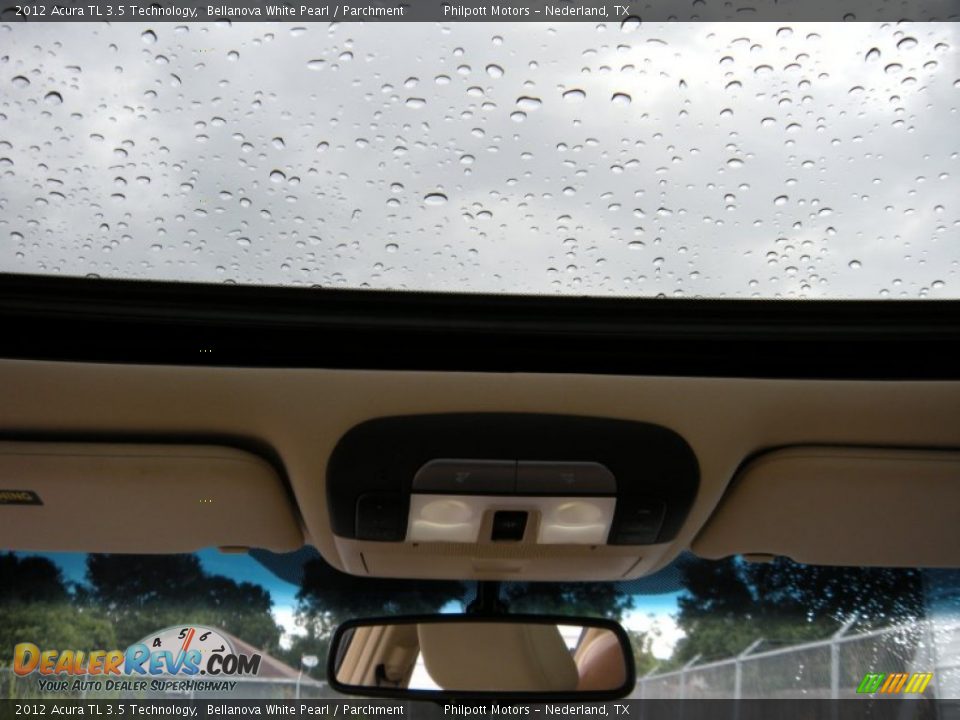 2012 Acura TL 3.5 Technology Bellanova White Pearl / Parchment Photo #34