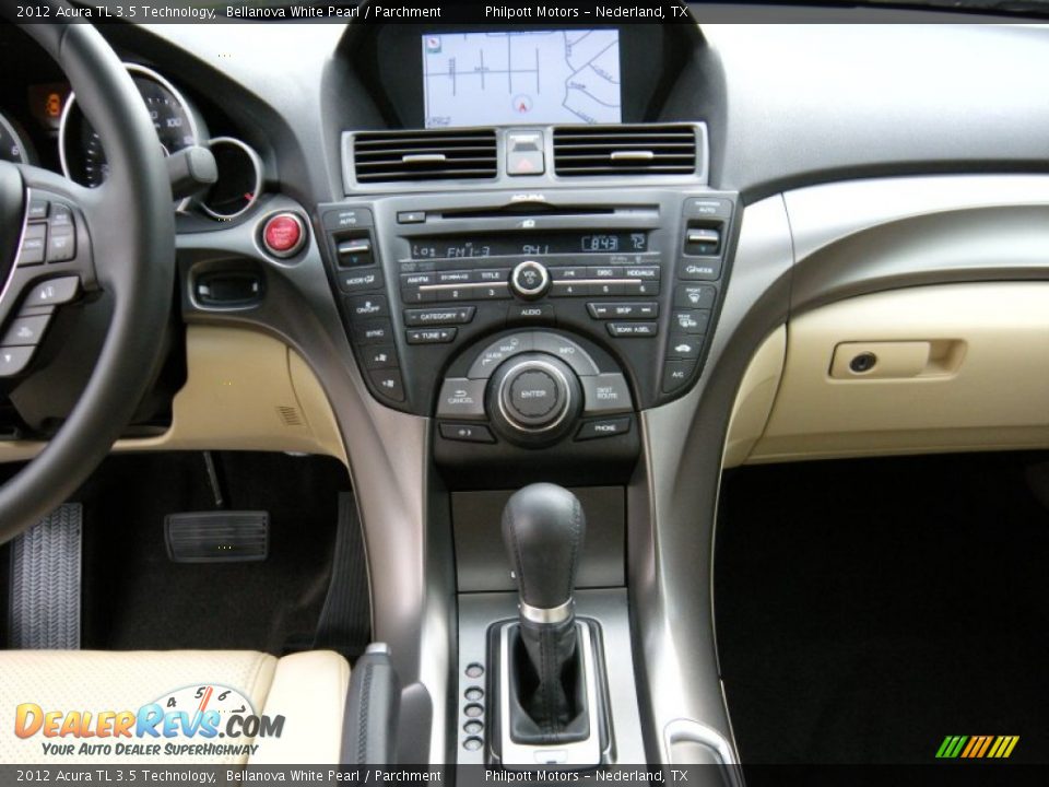 2012 Acura TL 3.5 Technology Bellanova White Pearl / Parchment Photo #36