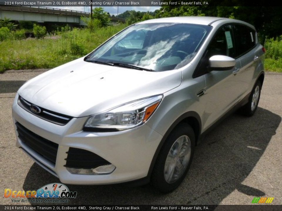 2014 Ford Escape Titanium 2.0L EcoBoost 4WD Sterling Gray / Charcoal Black Photo #4