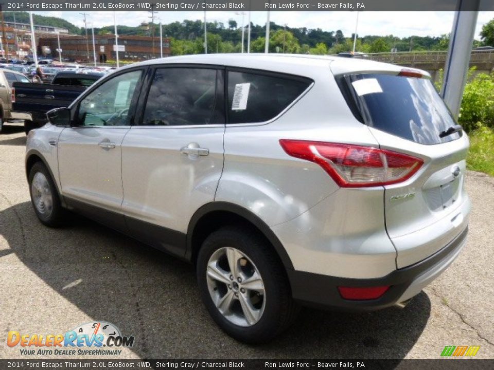 2014 Ford Escape Titanium 2.0L EcoBoost 4WD Sterling Gray / Charcoal Black Photo #6