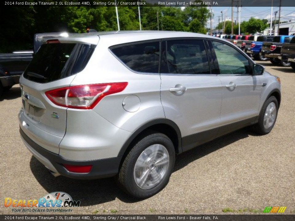 2014 Ford Escape Titanium 2.0L EcoBoost 4WD Sterling Gray / Charcoal Black Photo #8