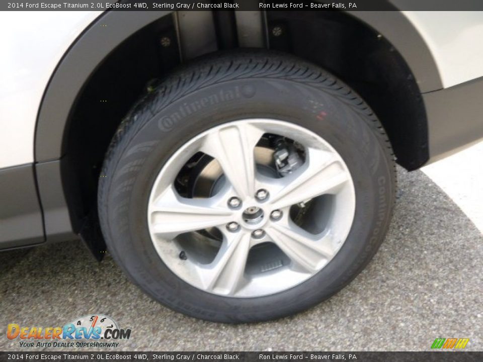 2014 Ford Escape Titanium 2.0L EcoBoost 4WD Sterling Gray / Charcoal Black Photo #9