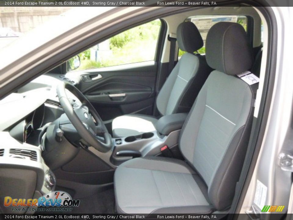 2014 Ford Escape Titanium 2.0L EcoBoost 4WD Sterling Gray / Charcoal Black Photo #10