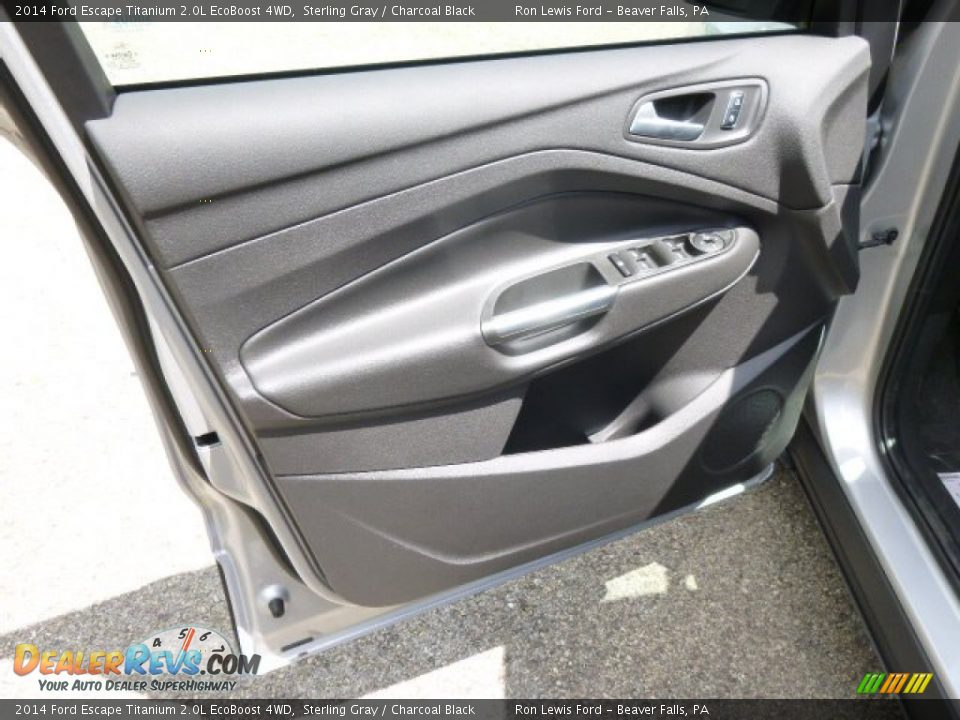 2014 Ford Escape Titanium 2.0L EcoBoost 4WD Sterling Gray / Charcoal Black Photo #11