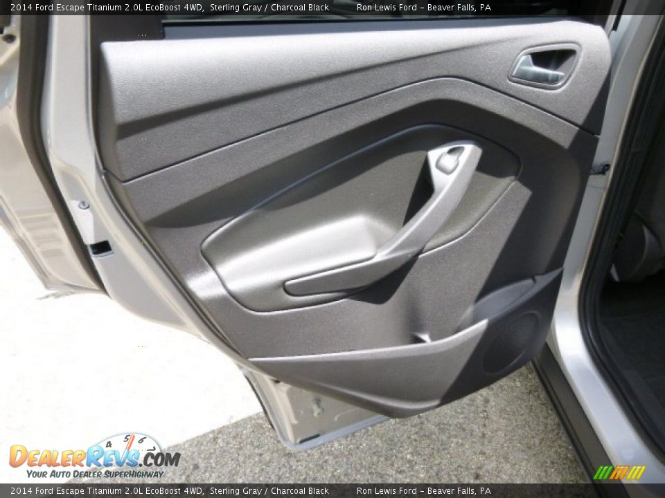 2014 Ford Escape Titanium 2.0L EcoBoost 4WD Sterling Gray / Charcoal Black Photo #13