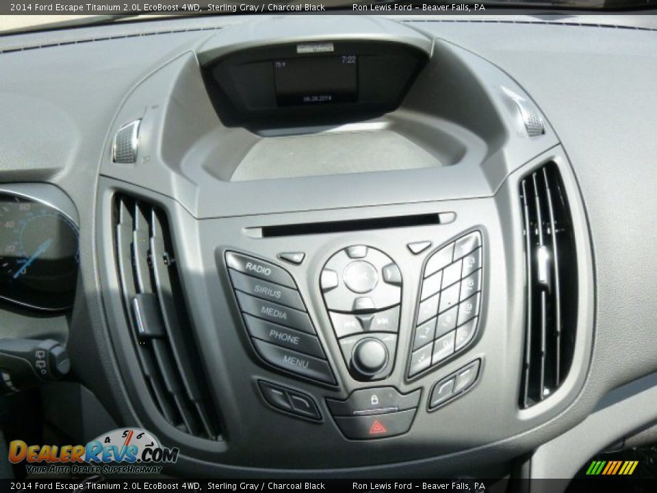 2014 Ford Escape Titanium 2.0L EcoBoost 4WD Sterling Gray / Charcoal Black Photo #16