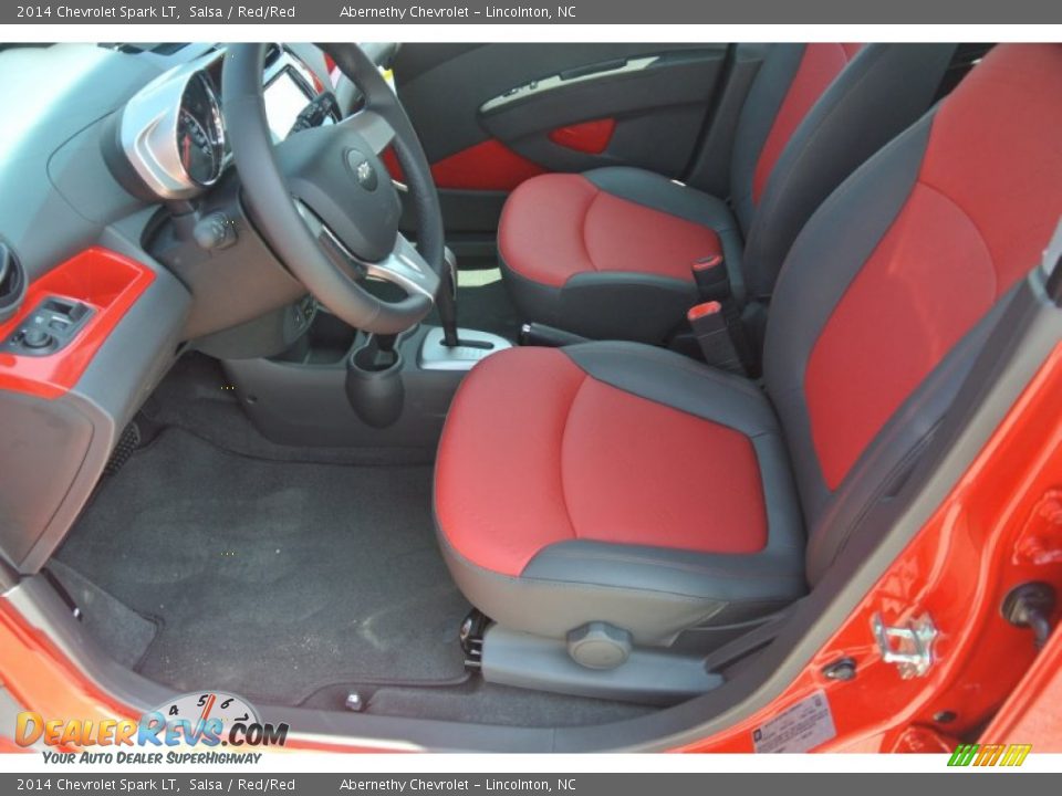 2014 Chevrolet Spark LT Salsa / Red/Red Photo #8