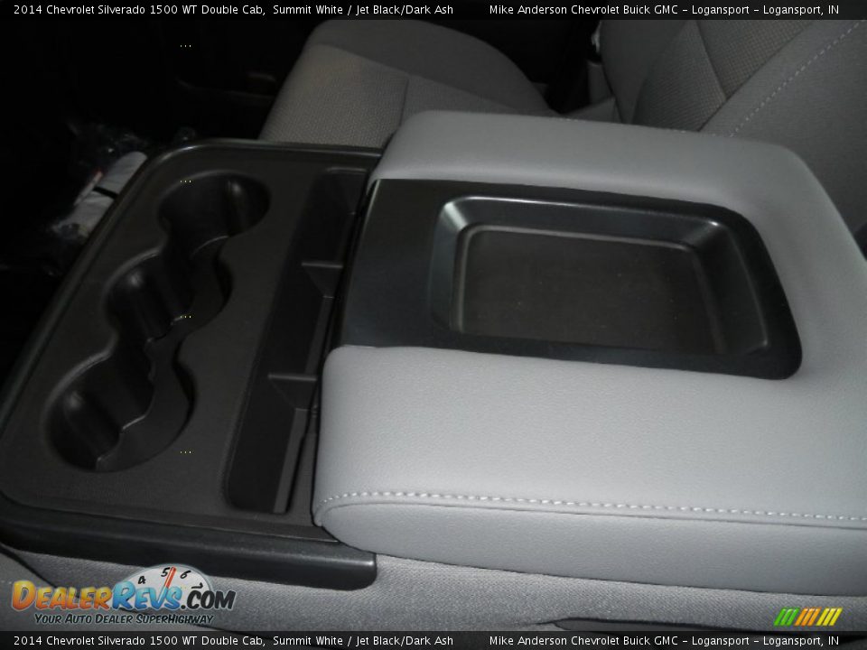 2014 Chevrolet Silverado 1500 WT Double Cab Summit White / Jet Black/Dark Ash Photo #8