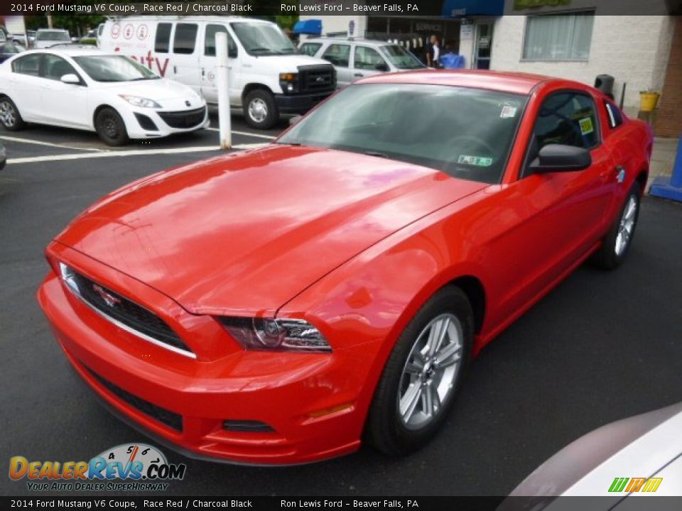 2014 Ford Mustang V6 Coupe Race Red / Charcoal Black Photo #4