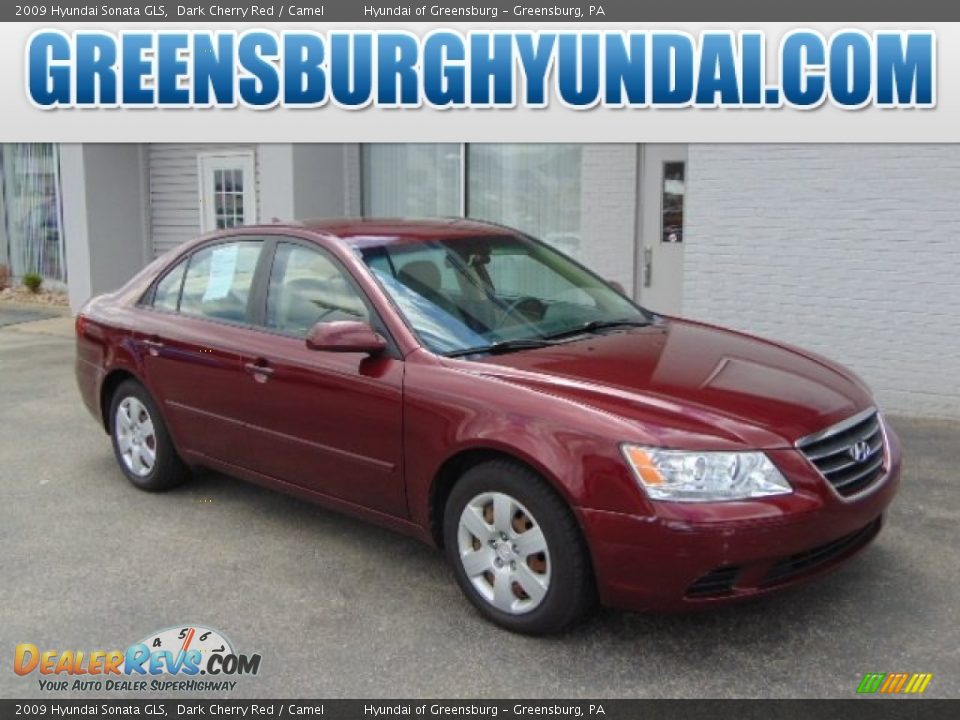 2009 Hyundai Sonata GLS Dark Cherry Red / Camel Photo #1