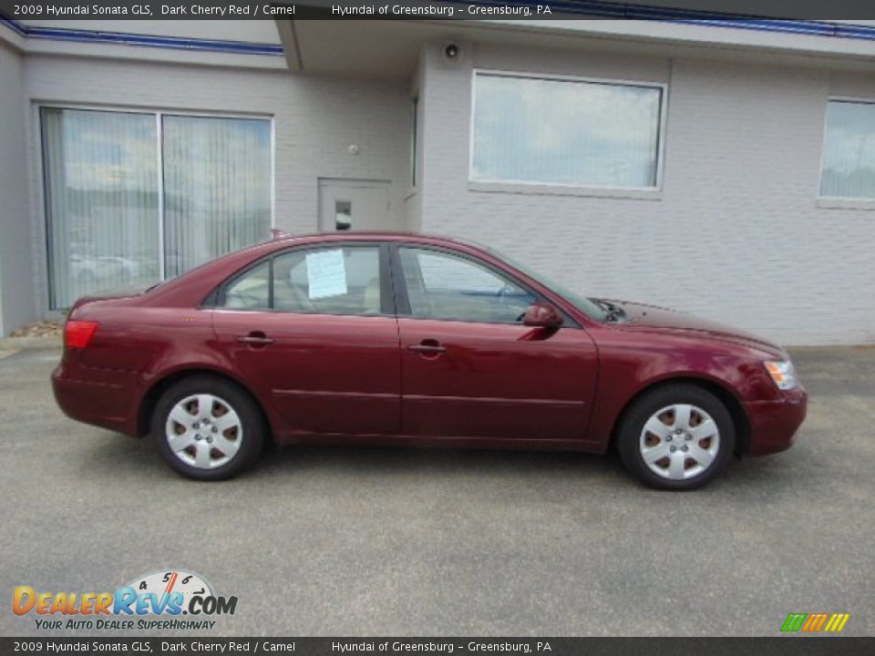 2009 Hyundai Sonata GLS Dark Cherry Red / Camel Photo #2