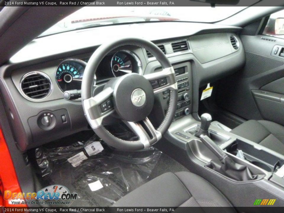 2014 Ford Mustang V6 Coupe Race Red / Charcoal Black Photo #12