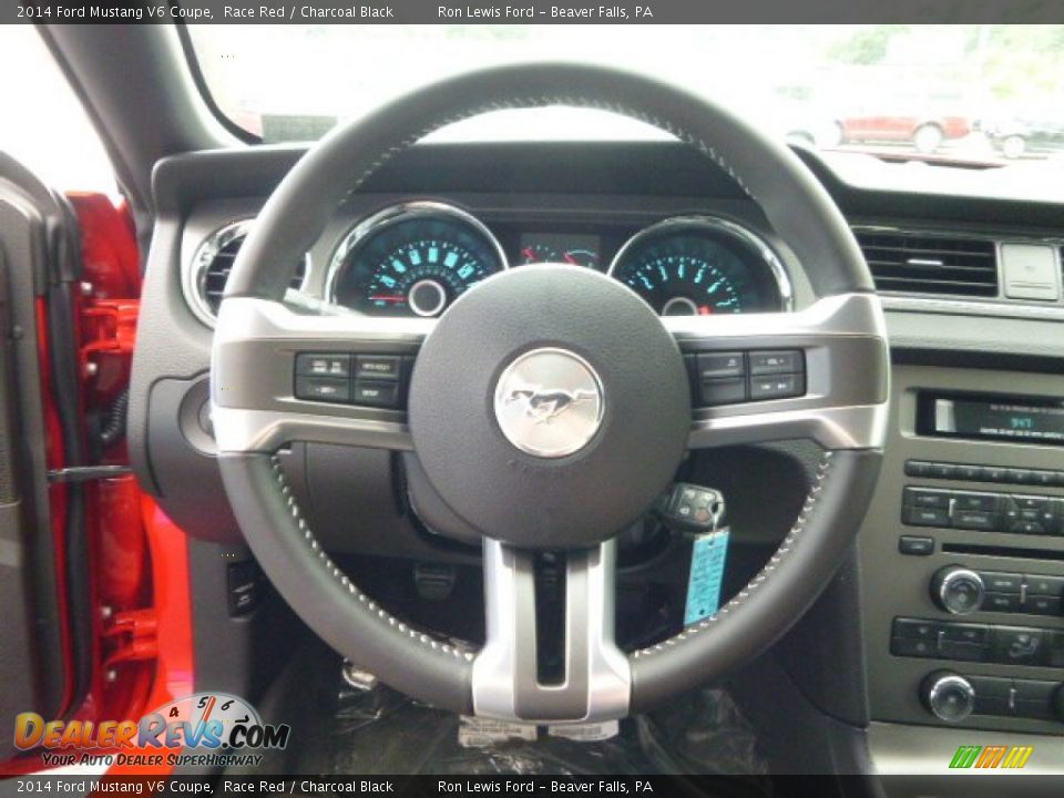 2014 Ford Mustang V6 Coupe Race Red / Charcoal Black Photo #19