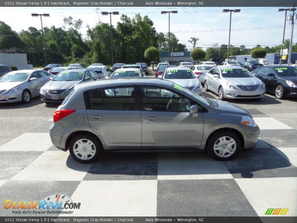 2012 Nissan Versa 1.8 S Hatchback Magnetic Gray Metallic / Charcoal Photo #3