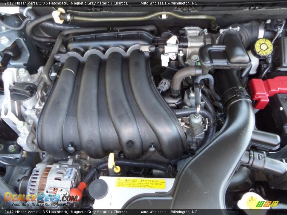 2012 Nissan Versa 1.8 S Hatchback Magnetic Gray Metallic / Charcoal Photo #6