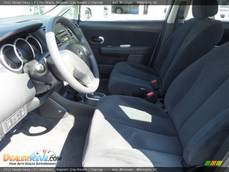 2012 Nissan Versa 1.8 S Hatchback Magnetic Gray Metallic / Charcoal Photo #11
