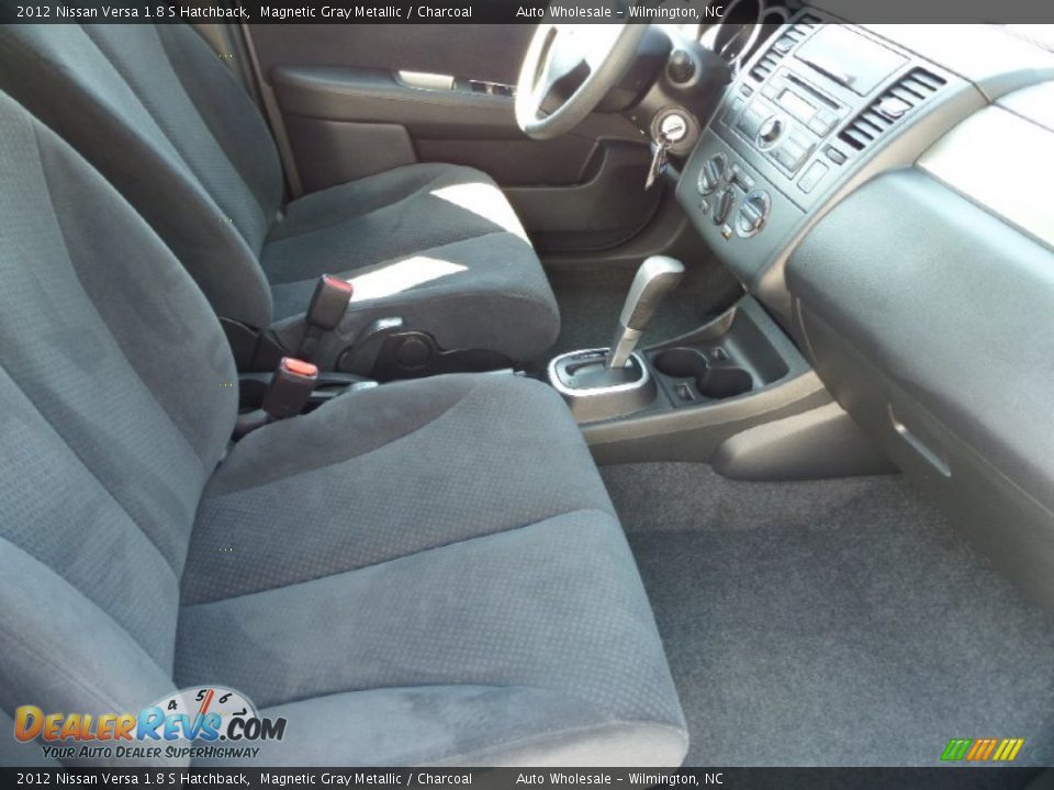 2012 Nissan Versa 1.8 S Hatchback Magnetic Gray Metallic / Charcoal Photo #13