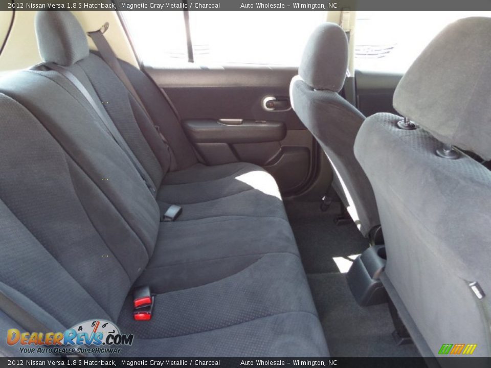 2012 Nissan Versa 1.8 S Hatchback Magnetic Gray Metallic / Charcoal Photo #14