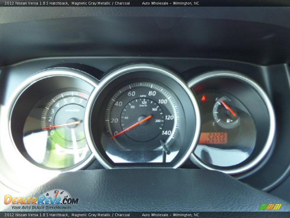2012 Nissan Versa 1.8 S Hatchback Magnetic Gray Metallic / Charcoal Photo #16