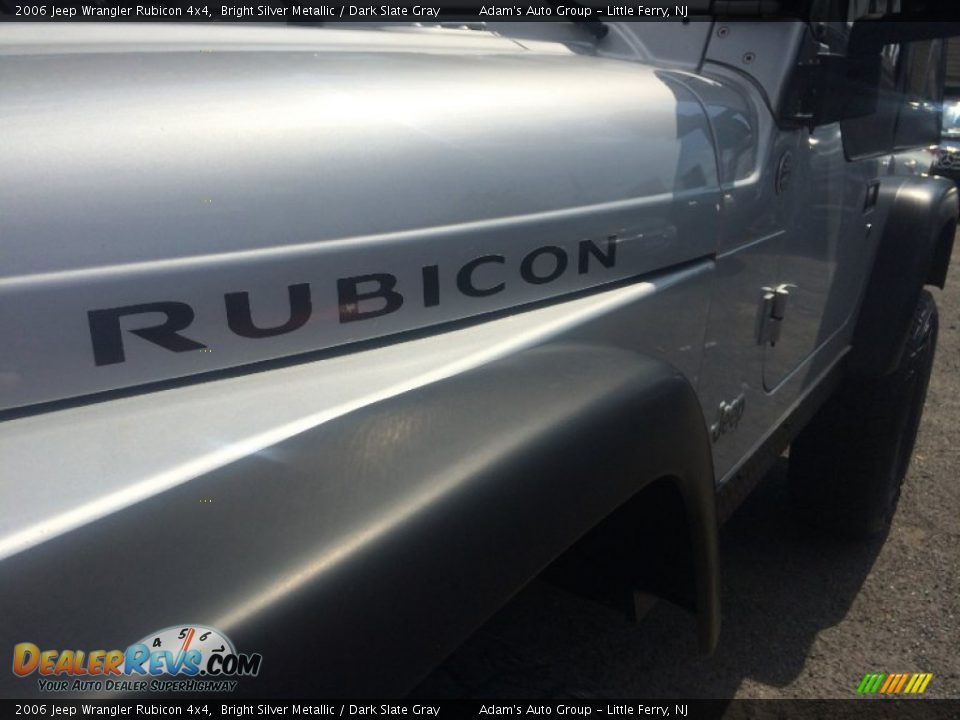 2006 Jeep Wrangler Rubicon 4x4 Bright Silver Metallic / Dark Slate Gray Photo #18