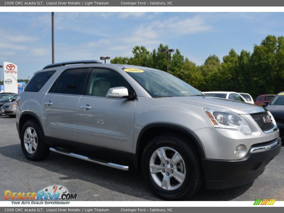 2008 GMC Acadia SLT Liquid Silver Metallic / Light Titanium Photo #1
