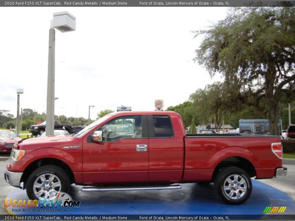 Red Candy Metallic 2010 Ford F150 XLT SuperCab Photo #2