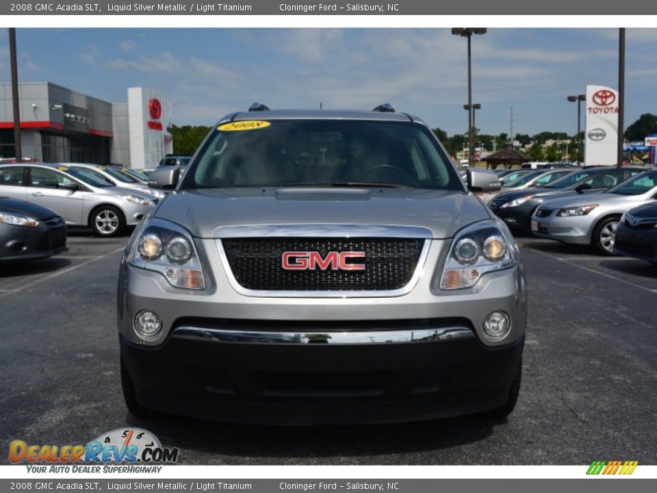 2008 GMC Acadia SLT Liquid Silver Metallic / Light Titanium Photo #7