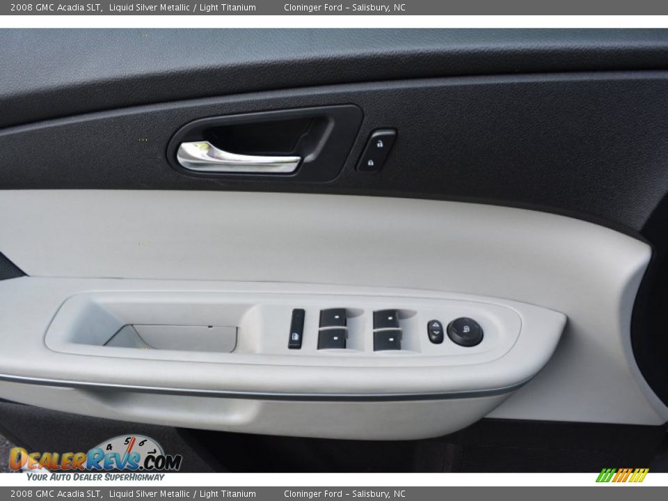 2008 GMC Acadia SLT Liquid Silver Metallic / Light Titanium Photo #8