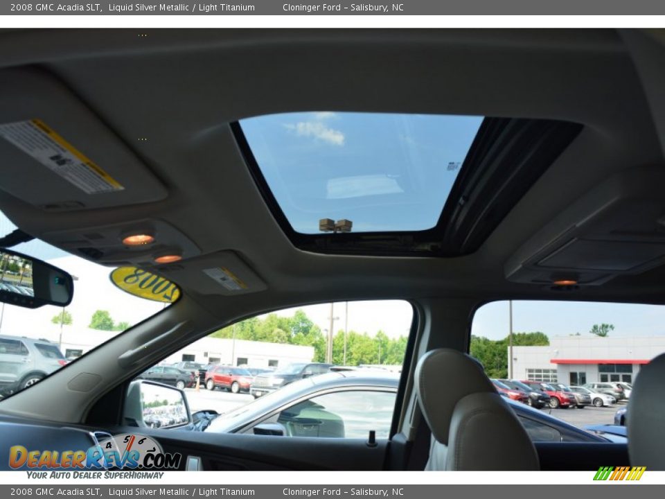 2008 GMC Acadia SLT Liquid Silver Metallic / Light Titanium Photo #24