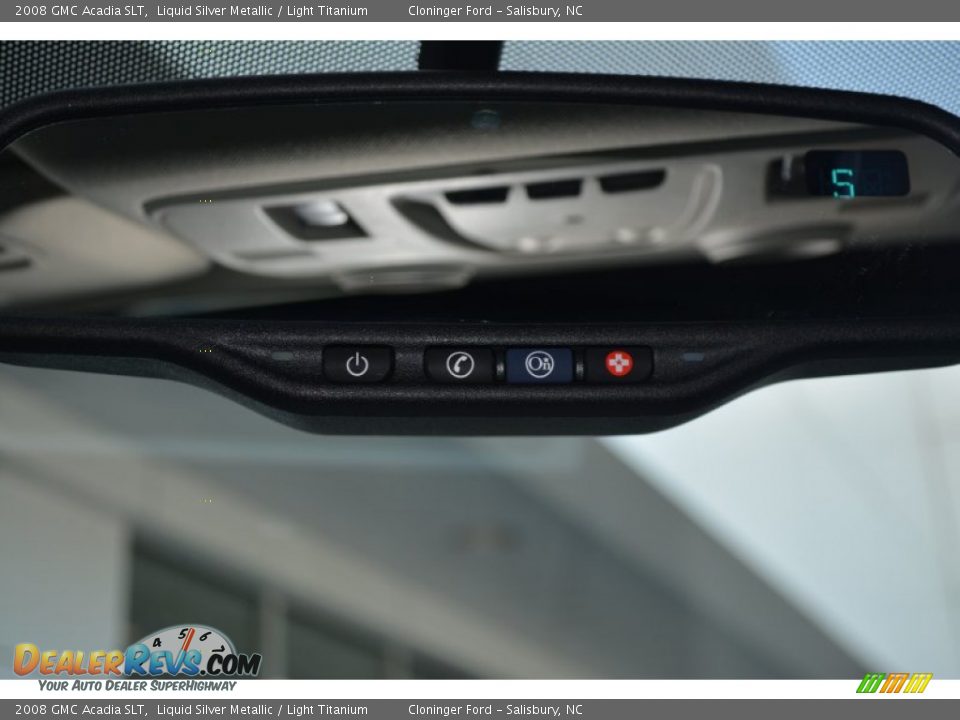 2008 GMC Acadia SLT Liquid Silver Metallic / Light Titanium Photo #28